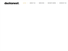 Tablet Screenshot of ducksnest.com.au